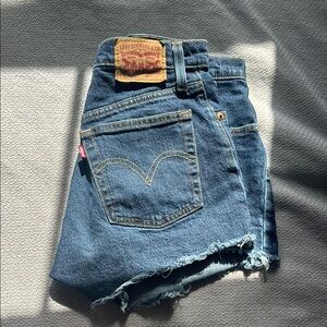 Levi's 501 Blue Denim Shorts